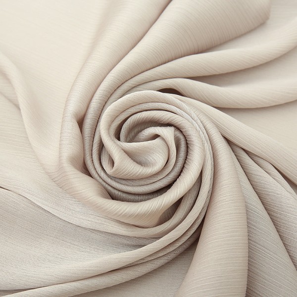 Dametørklæde sjal 2022 forår og efterår Almindelig naturlig rynke åndbar 12# beige 180-75cm