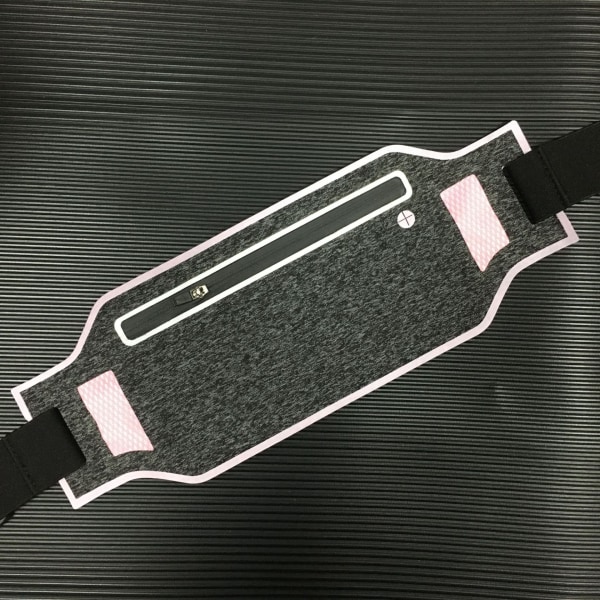 Fanny Pack Running Belt Waist Bag Organizer Ultra-Thin Sports Waterproof Pink 6.5 inches
