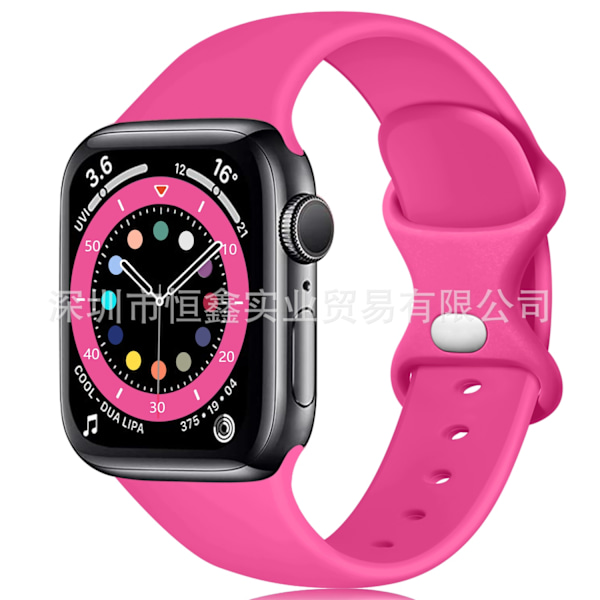 Klockarmband för Apple Watch iWatch 38/40/41 M/L Rosröd