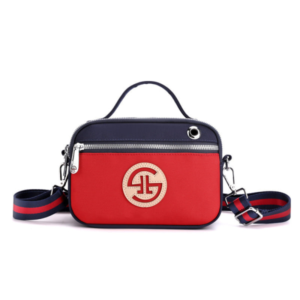 Dam Handväska Enkel Nylon Oxford Kontrastfärg En axel Crossbody Portable  Red 9868 | Red | Fyndiq