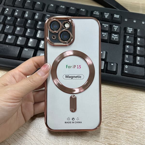 iPhone 17 galvaniseret magnetisk etui med linsebeskyttelse