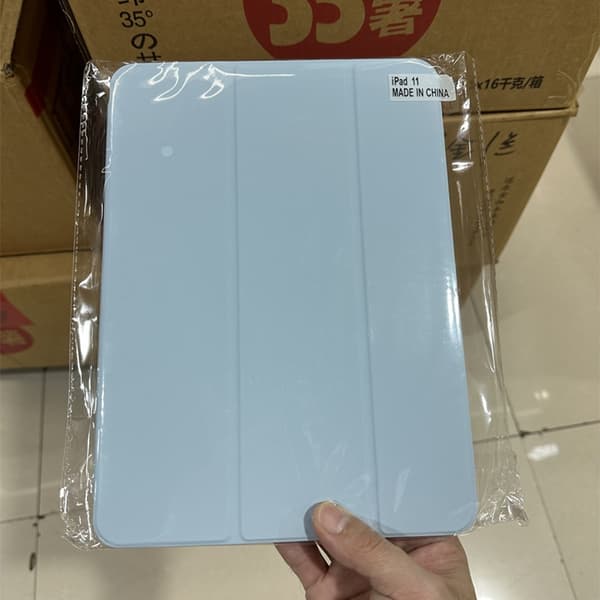 Stilfuldt etui til iPad Pro 11 2018 lyseblå magnetisk dobbeltsidet smart sleep