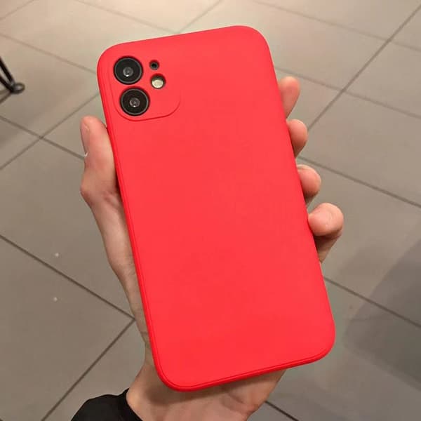 Etui til iPhone 17Pro lige kant flydende silikone