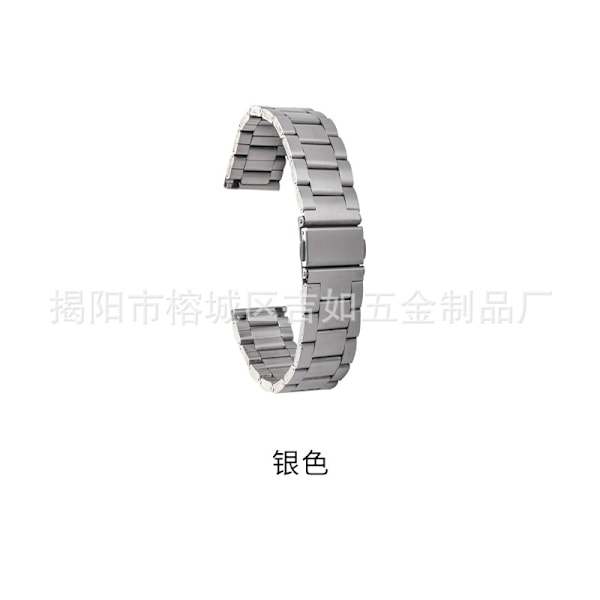 Klockarmband för Apple Watch iWatch 22 bredd 38/40/41 tre pärlor med silver