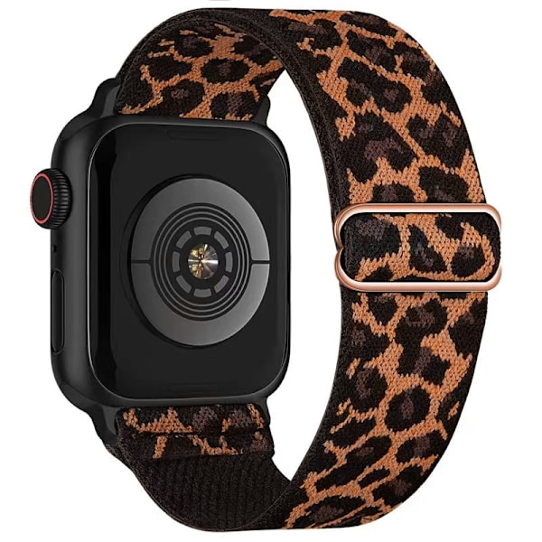 Kellon ranneke Apple Watch iWatch 38/40/41/series10-42 Ruskea Leopardi