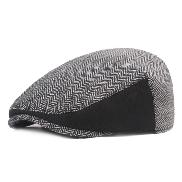 Beret Hat Fiskebein Peaked Cap Beret Men's Advance Hats Light gray Average Size (58cm)