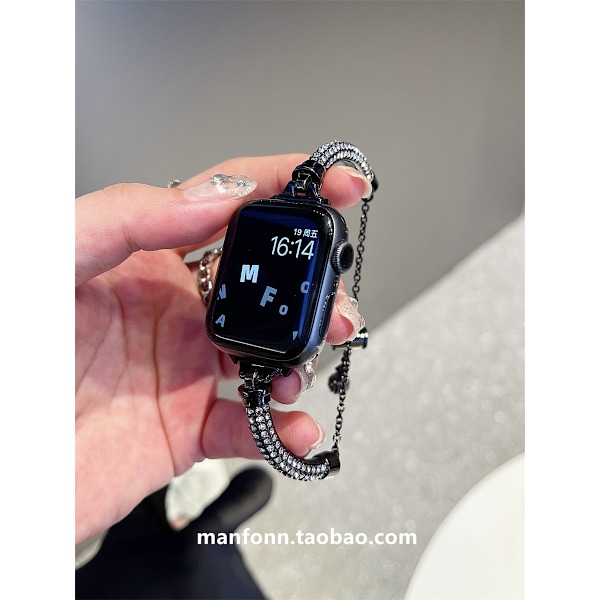 Urrem til Apple Watch iWatch S10 46mm Sort