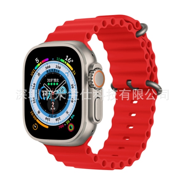Kellon ranneke Apple Watch iWatch 38/40/41/42mm - S10 jousisolki 6 punainen