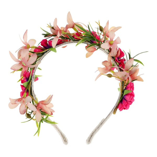 Fashion Flower Brude Hodeplagg Bryllup Festival Blomster Garland hårbånd Like the picture 8#