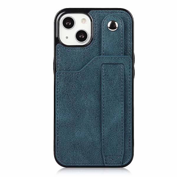 Fodral för iPhone 13pro kungsblått armband läder mode korthållare multifunktionellt fullständigt