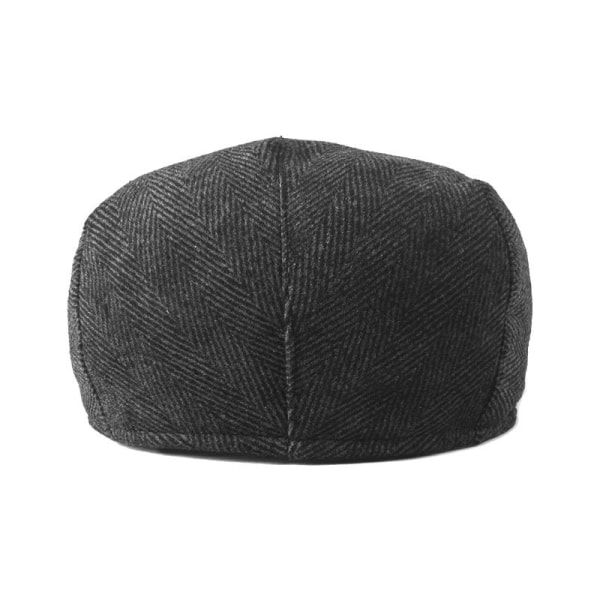 Beret Hat 2022 Efterår og vinter Uld Casual Varm modekasket Black 58-59cm