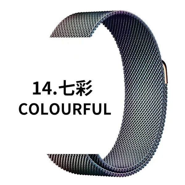 Klockarmband för Apple Watch iWatch 38/40/41/10:e generationen 42mm universal färgglatt