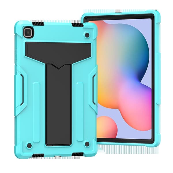 Stilfuldt etui til iPad mini6 Mint Sort Silikone Stødsikkert Stativ