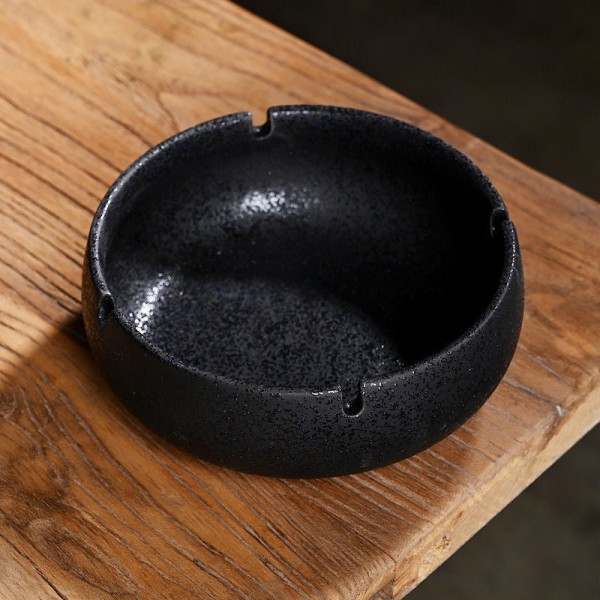Askebeger Retro Ekstra Stort Individuelt Porselen Hjem Stue Kontor Multifunksjonelt askebeger Large ashtray-dotted black