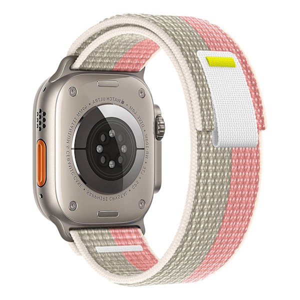 Klockarmband för Apple Watch iWatch 38/40/41/42mm grapefruktrosa med vetefärg