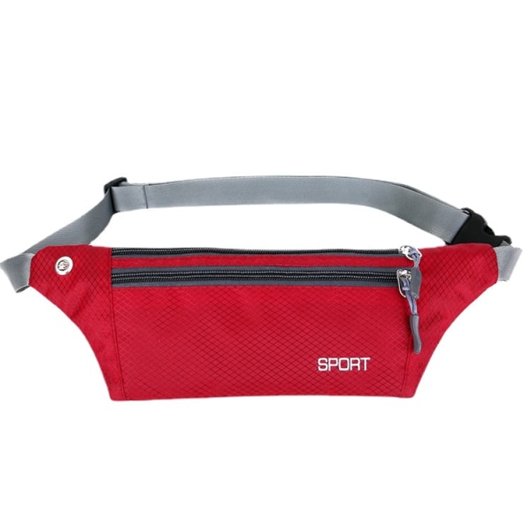 Fanny Pack Løbebælte Taljetaske Organizer Sport Vandtæt Fitness Purple