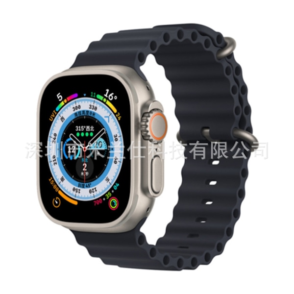 Klockarmband för Apple Watch iwatch 38/40/41/42mm-S10 fjäderspänne 3 midnattsfärger