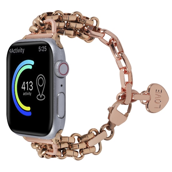Klokkereim for Apple Watch iWatch Rose gull 38/40/41mm
