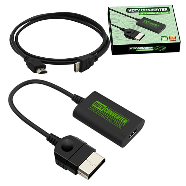 Til Xbox til HDMI HD Converter Xbox til HDMI TV Adapter Plug and Play Black converter HDMI cable