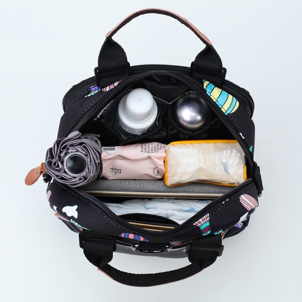 Ryggsäck Mummy Bag Multi-Function N Stor kapacitet Crossbody Outdoor Portable Blue 14*25*25cm