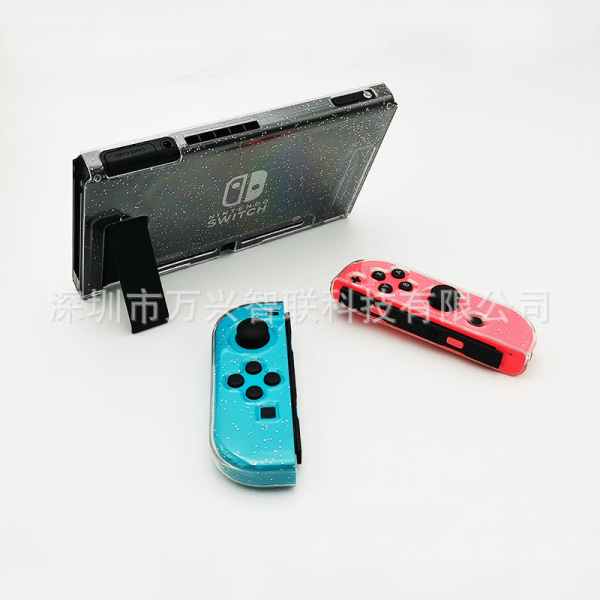 For Switch Transparent Crystal Glitter Protective Cover Pc Split Protective Shell Switch Glitter