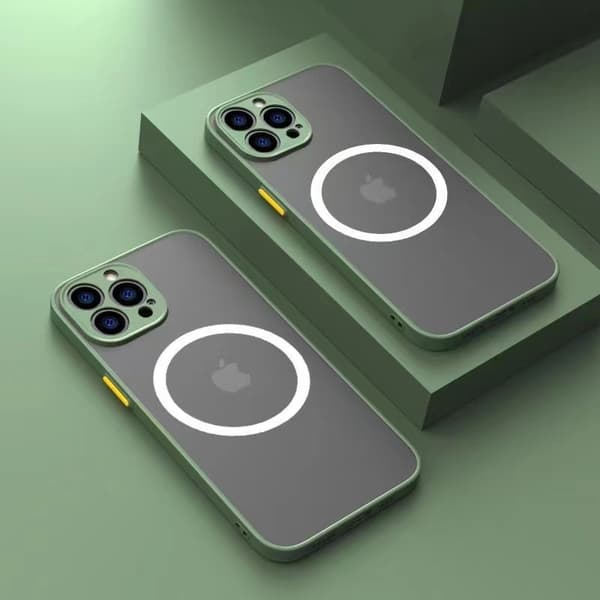 Etui til iPhone 17 Matcha Grøn Magnetisk Hud-Touch Spray Altomfattende Mat