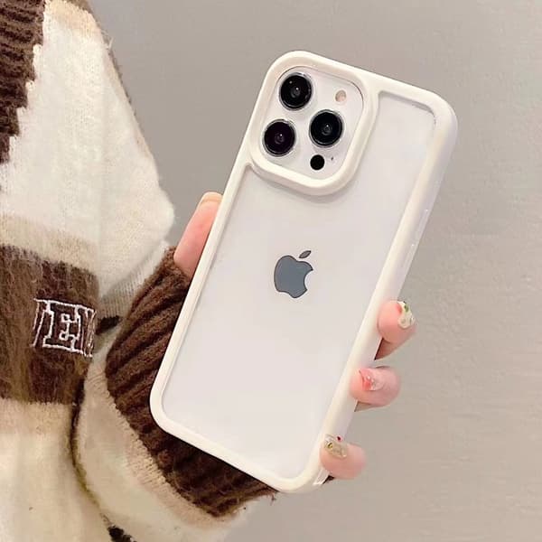 Skal för iPhone 17 Pro Vit Candy Akryl Rymd Hård