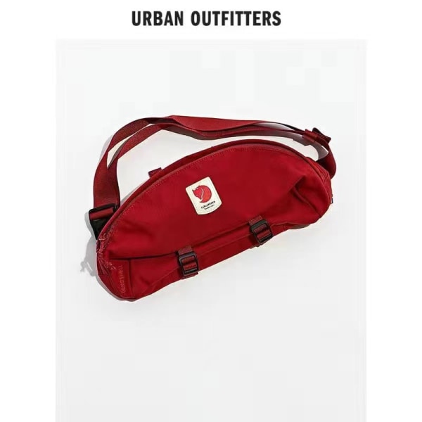 Mænd kvinder Fanny Pack Taljetaske Sport Sports Style Kvinde Mand Trendy Brand s Kvinde Disco Wine Red