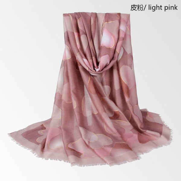 Naisten huivi 2021 syksy ja talvi Pink Color 90*180