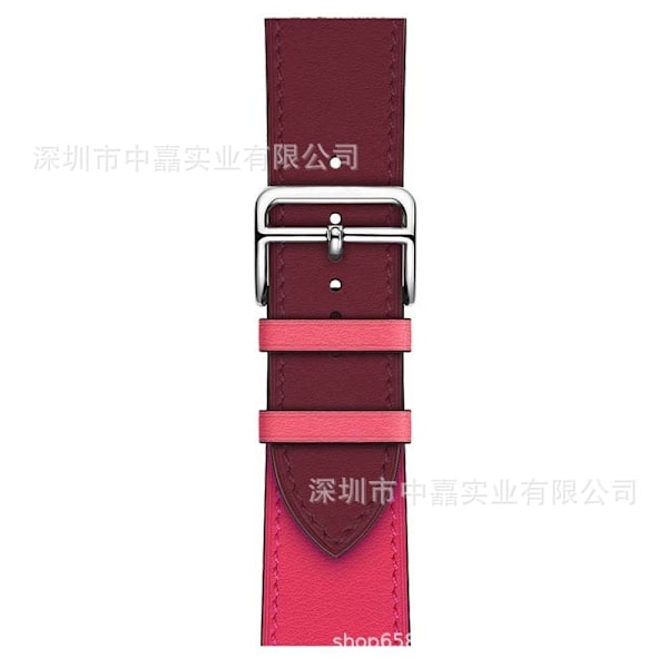 Klockarmband för Apple Watch iWatch 38/40/41mm Jiuhong med vinrött