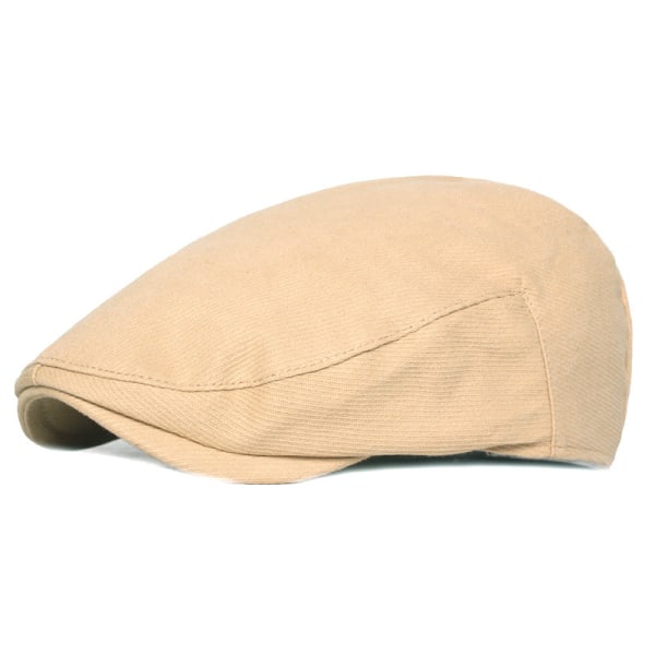 Barettihattu Simple Casquette Taiteellinen nuoriso Baretti Miesten ja Naisten Hatut Advance Hatut Miesten Hattu Khaki Average Size (58cm)