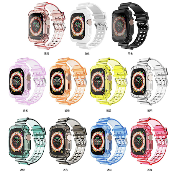 Kellon ranneke Apple Watch iWatchille, fluoresoiva oranssi 38/40/41mm