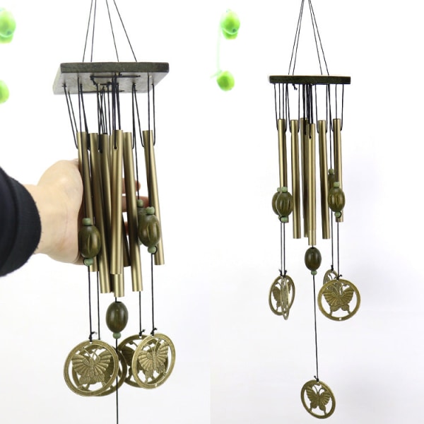 Vindklokker Hjem Gave Legering tre Bronse G-298 wind chimes About 60CM