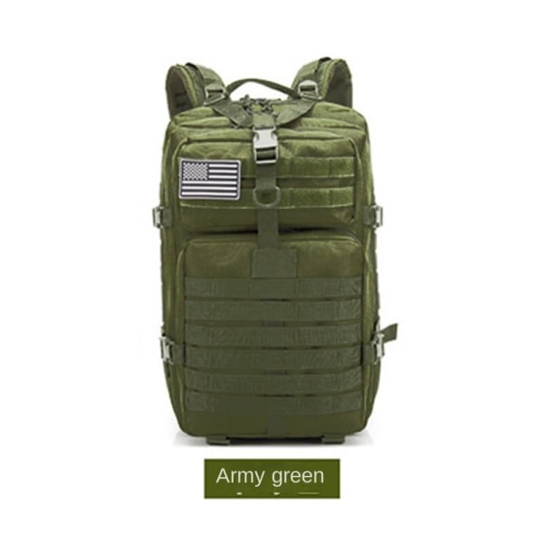 Menn Ryggsekk Skulderveske Sport Outdoor Stor kapasitet Outdoor Tactics Ryggsekk Army Green