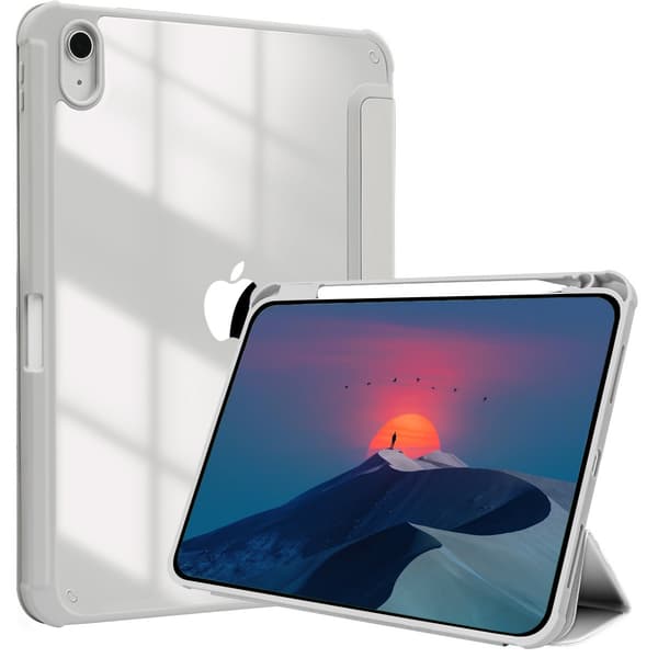 Etui til iPad mini6 8.3\" 2021 grå 3-fold højtransparens læder
