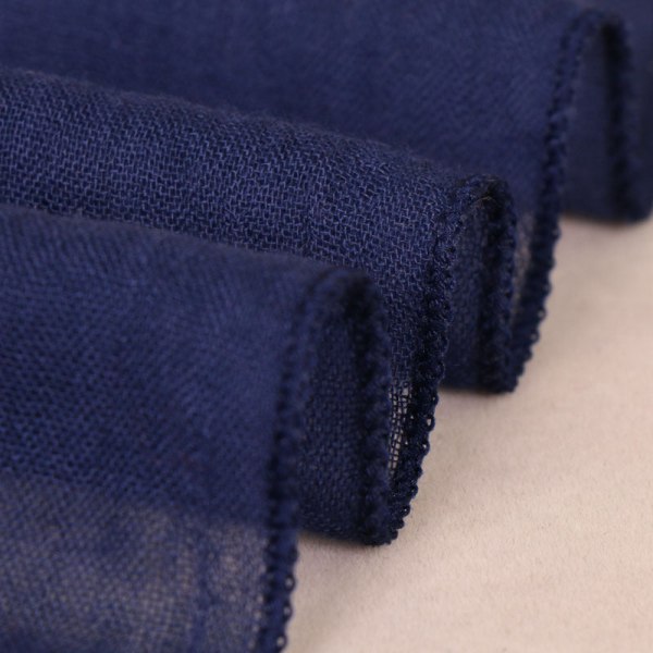 Dame tørklæde sjal 2022 forår og efterår bomuldsbroderi varm solbeskyttelse 4# navy blue 180-90cm