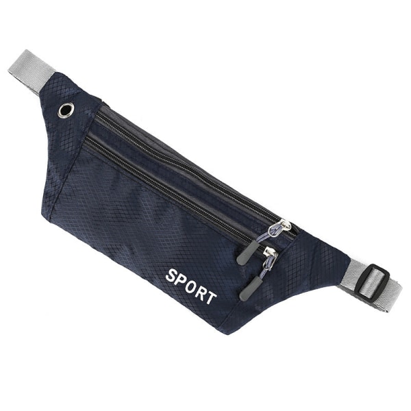 Män kvinnor Fanny Pack Midjeväska Herr Dam utomhus Mode Löpning Dark Blue