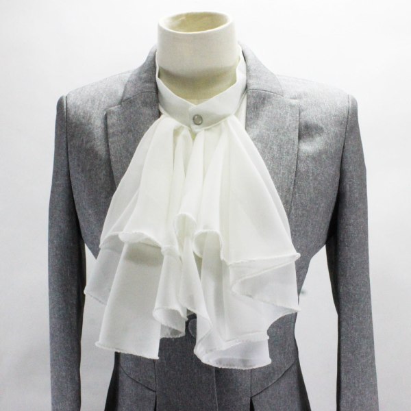 Damkrage Avtagbar half Court Överdriven Chiffongskjorta Business Suit White large towel hanging
