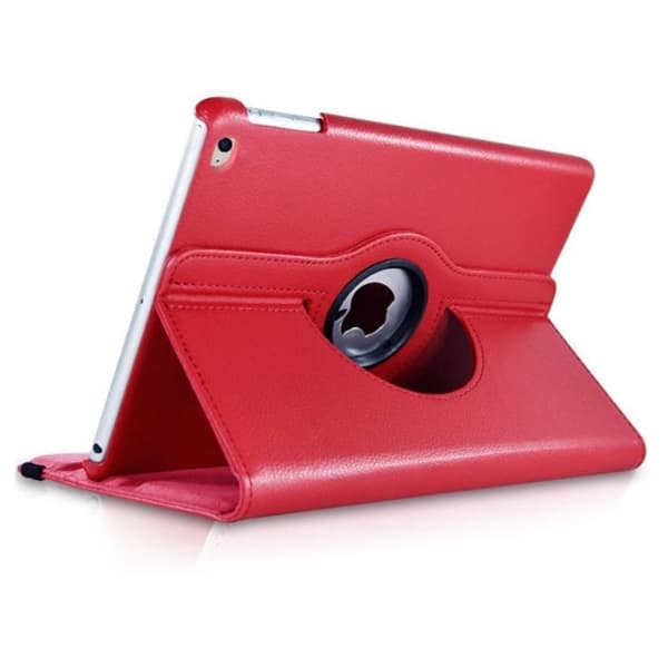 Stilfuldt etui til iPad Mini 5 7.9\" Rød Litchi Tekstur Roterende