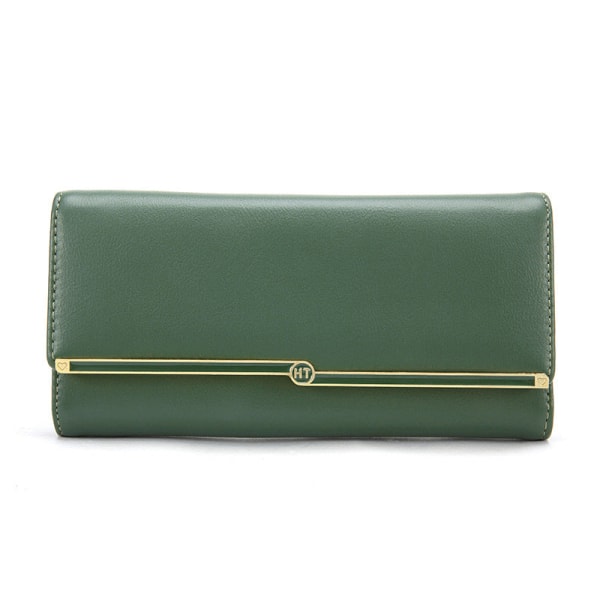 Naisten lompakko kolikkokukkaro Korean Clutch Long Naisten yksinkertainen korttikotelo Green 19*3*10cm