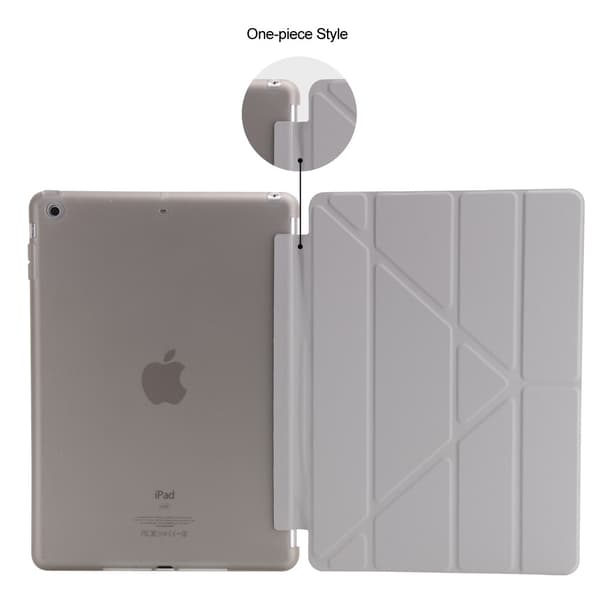 Stilig etui for iPad 9.7\" 2017/2018 Grått Lær