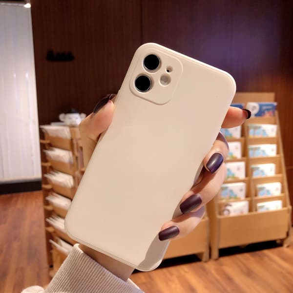 Etui til iPhone 17Pro lige kant flydende silikone
