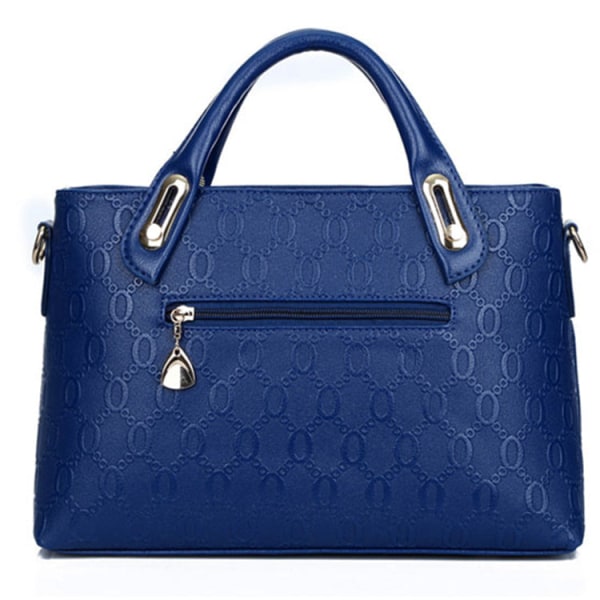 Women Ladies Handbag Style Fashion Bear Pendant Trendy Embossed Mother and Child Bag Yellow
