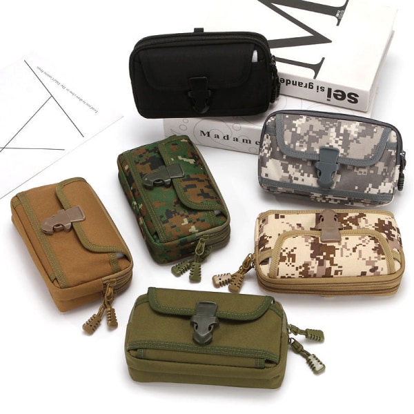 Miehet naiset Fanny Pack -vyölaukku vapaa-ajan vyö Keski-ikäisille ja vanhuksille vyö Rakennustyömaalla vyö phone case Camouflage 3