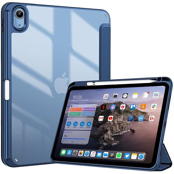 Stilfuldt etui til iPad Pro 12.9\" 2021 Navy Blå Tri fold Læder