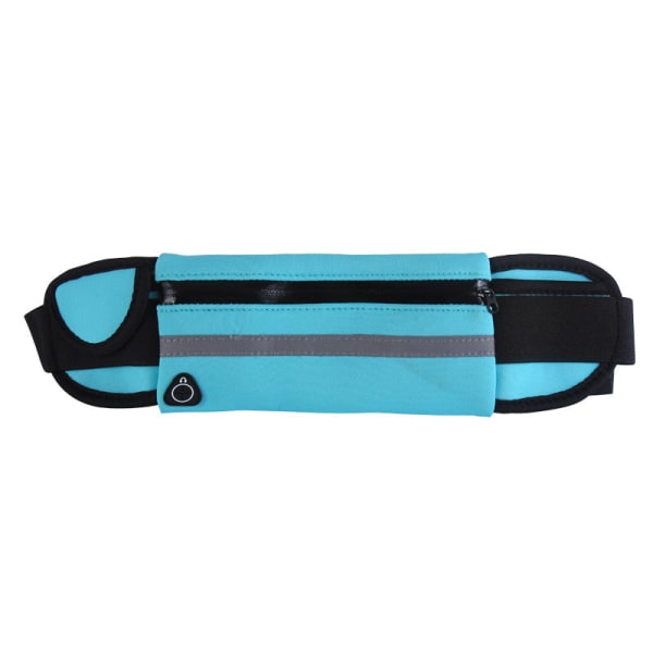 Fanny Pack Løbebælte Taljetaske Organizer Outdoor Workout Vandtæt Sky Blue