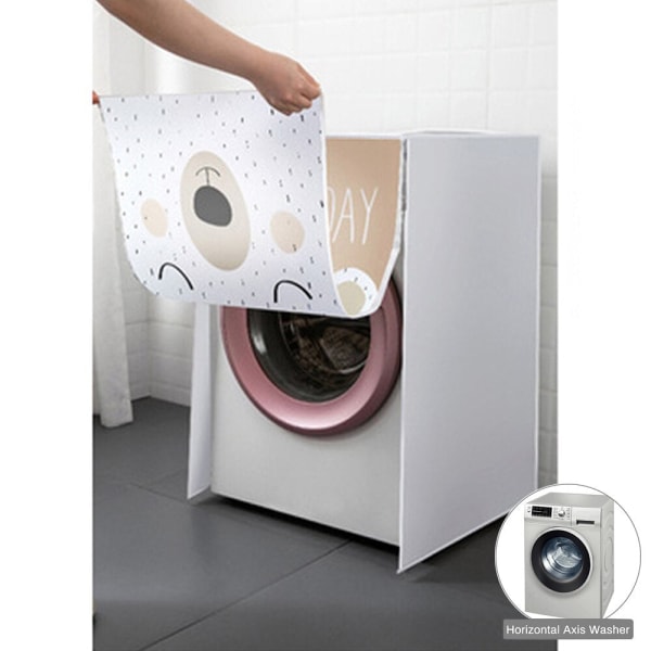 Vaskemaskin i flere stiler vanntett etui Støvdeksel for Pulsator vaskemaskin B Bear