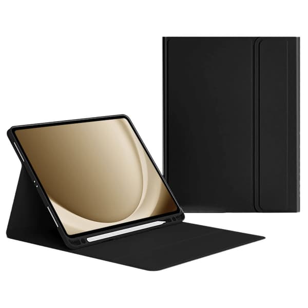 Etui til iPad 5/6 Air1/2 9.7\" sort enkelt læder tastatur Bluetooth