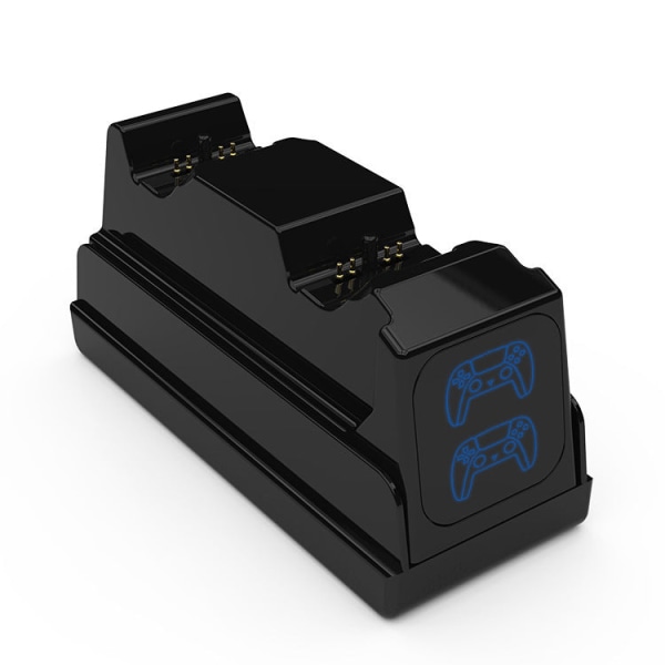 For Ps5 Håndter hurtiglading Kontakt Dual-Seat Lader Ps5 Game Charging Base Accessories Black
