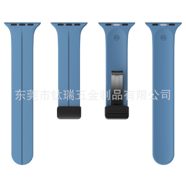 Klokkereim for Apple Watch iWatch 38/40/41mm sølvspenne Stjerneblå